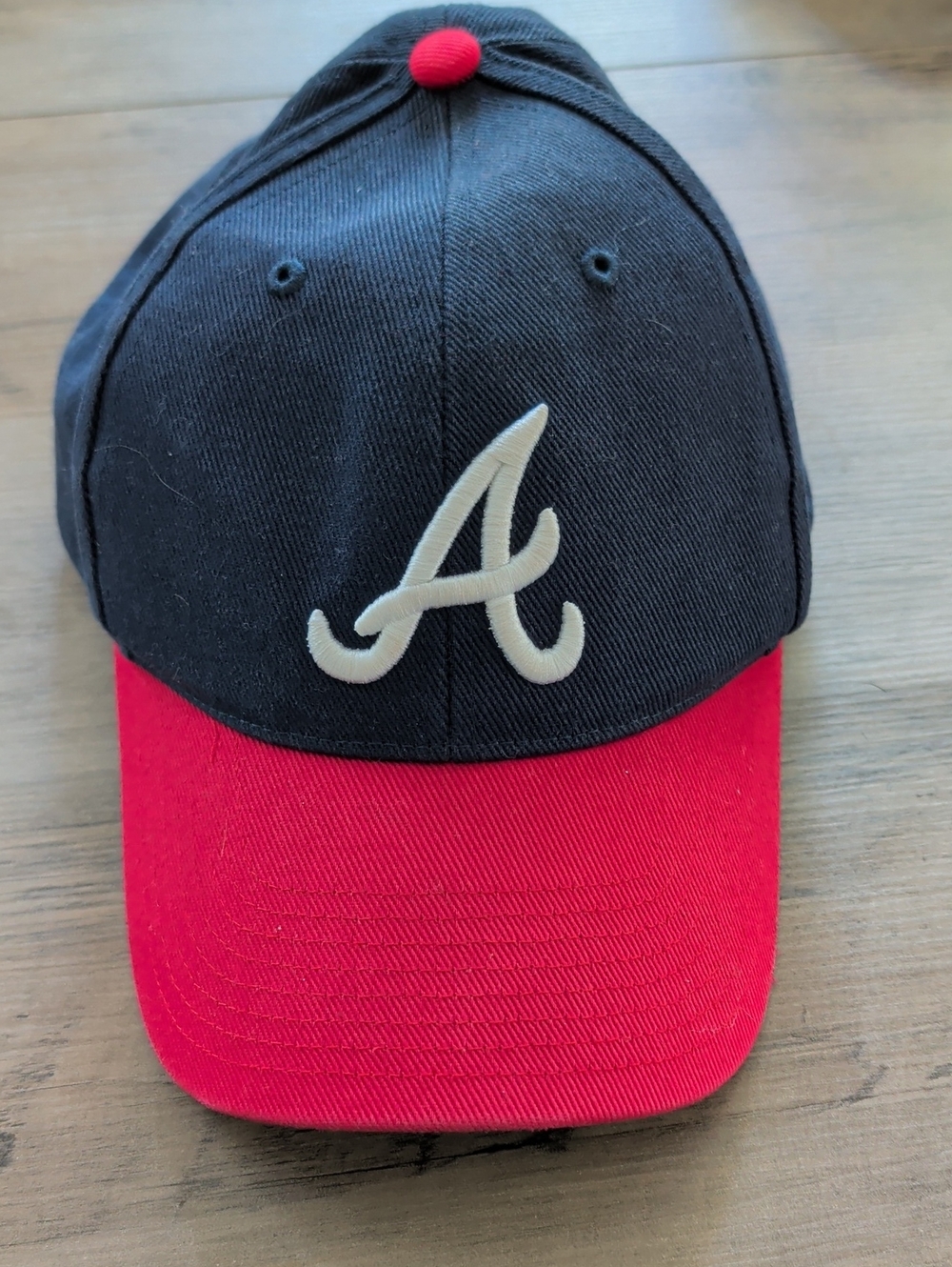 MLB Two-Tone Black and Red Atlanta 'A' Baseball Cap